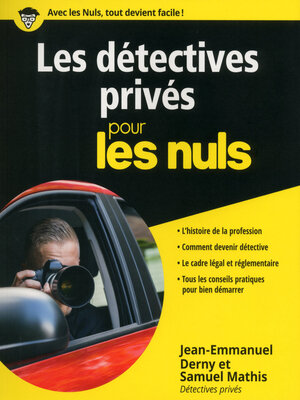 cover image of Les détectives privés pour les Nuls